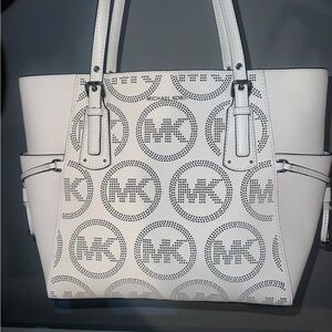 Michael Kors White Tote Bag